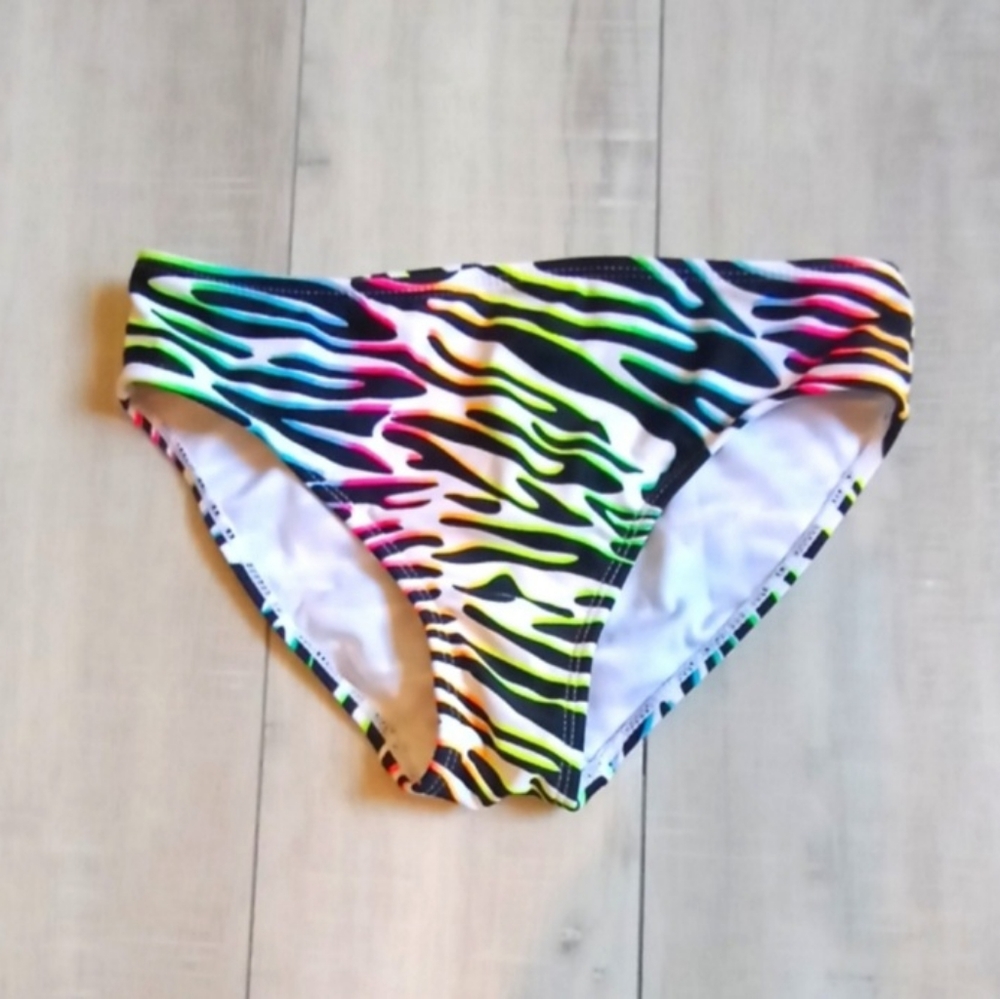 Rainbow Zebra Bikini Bottoms